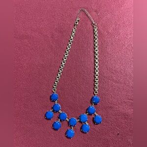 Elegant Blue and Silver Necklace